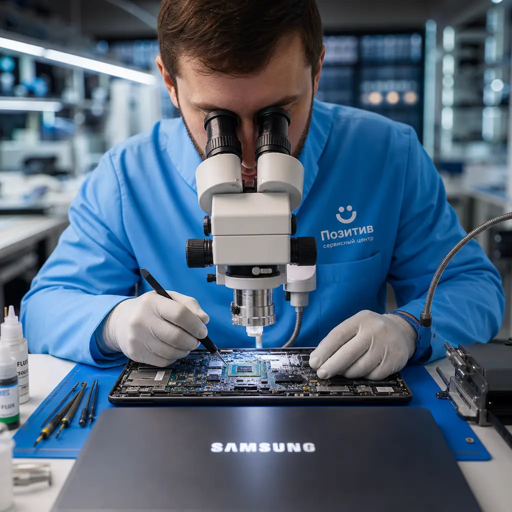 Замена видеокарты ноутбука Samsung в посёлке Электроугли