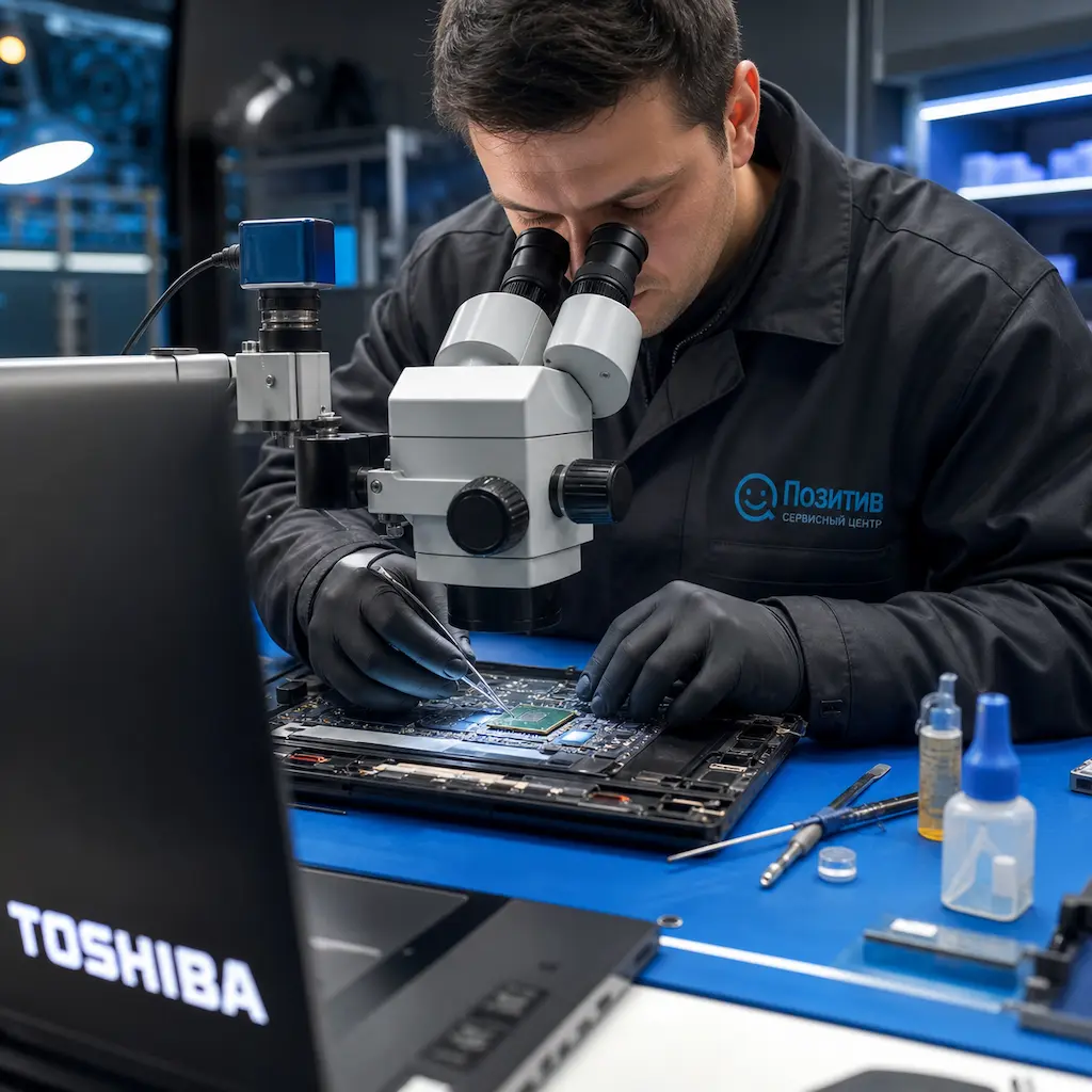 Замена видеокарты ноутбука Toshiba в посёлке Электроугли