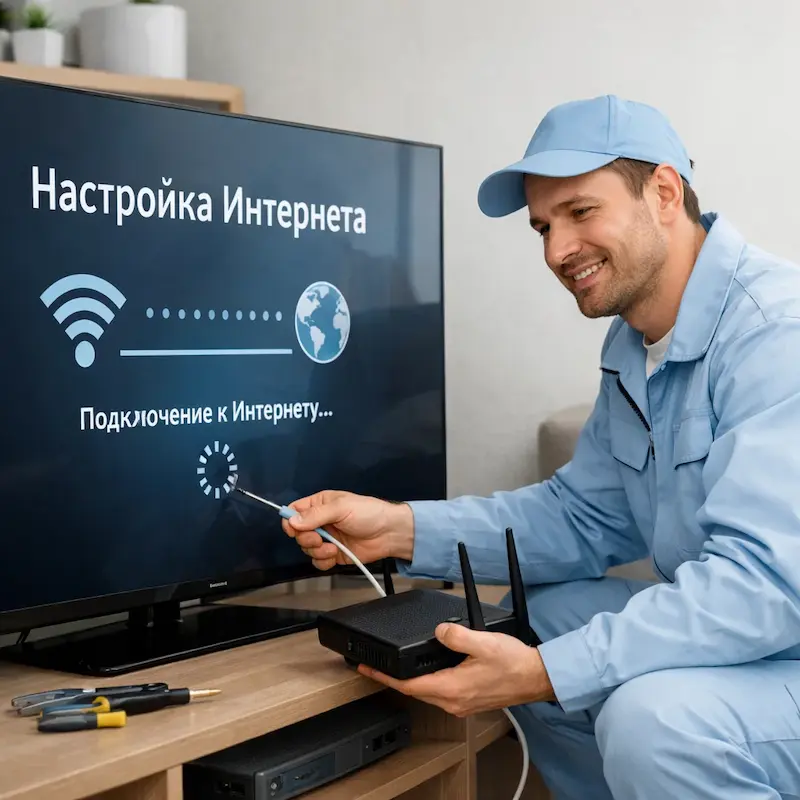 Настройка интернета на ТВ в посёлке Электроугли