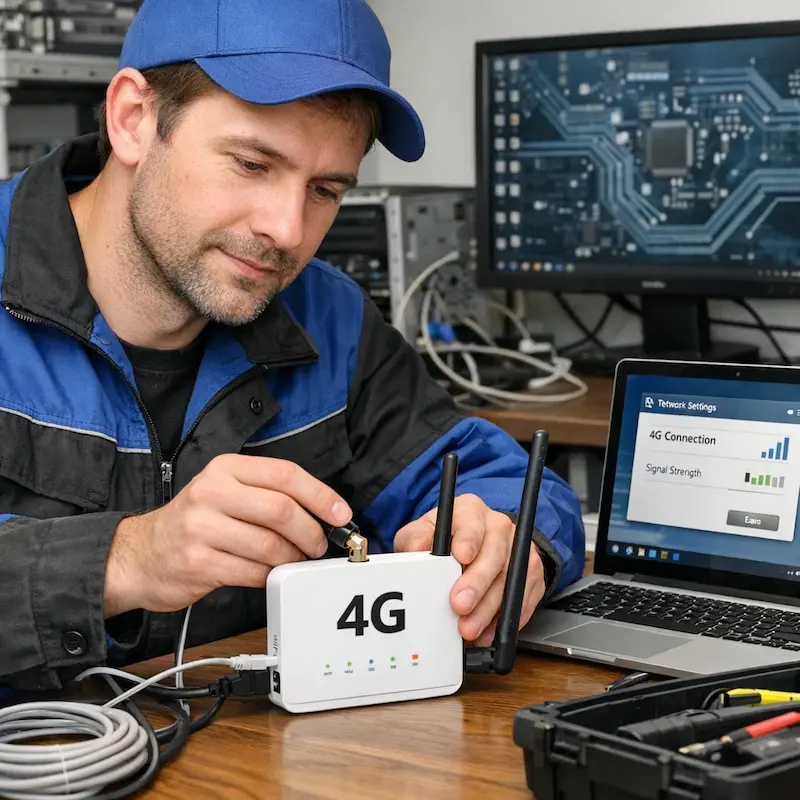 Настройка 4G модема в посёлке Электроугли