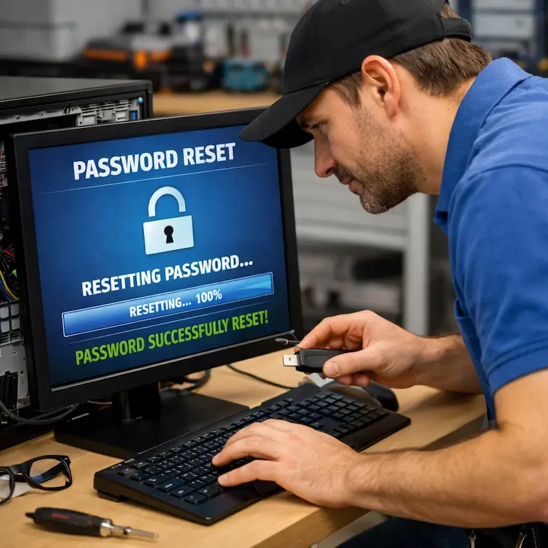 Сброс пароля от компьютера в посёлке Электроугли