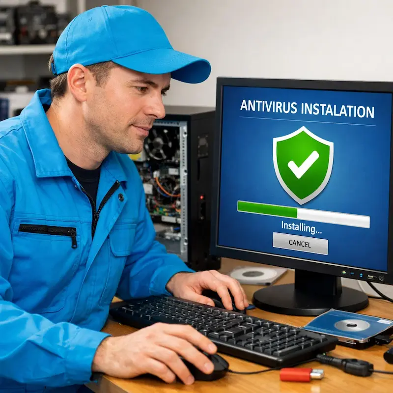 Установка антивируса на ноутбук в посёлке Электроугли