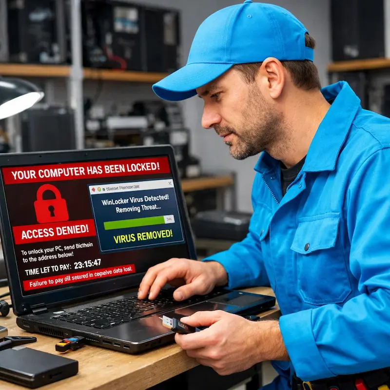 Поможем разблокировать компьютер и ноутбук в посёлке Электроугли